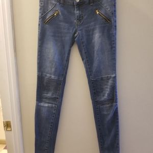 Mid rise denim legging